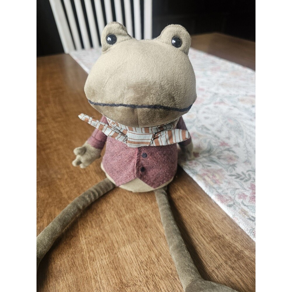 Jellycat Riverside Rambler Frog Plush RETIRED RARE Stuffed Collectible Perfect!